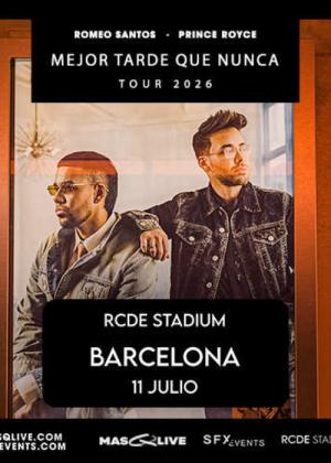 Concierto de Romeo Santos + Prince Royce en Barcelona