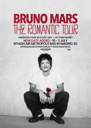 Concierto de Bruno Mars en Madrid (Primera Fecha)