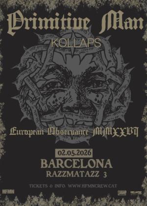 Concierto de Primitive Man en Barcelona