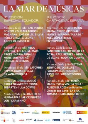 María Arnal + Monsieur Periné + Bándalos Chinos en Cartagena