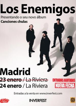 Concierto de Los Enemigos en Madrid (23 de Enero)