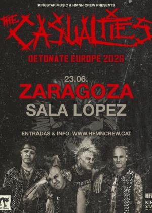 Concierto de The Casualties en Zaragoza