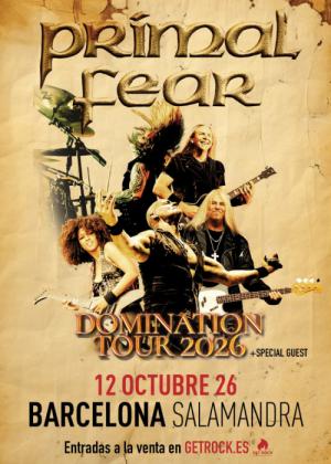 Concierto de Primal Fear en Barcelona