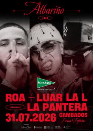 Concierto Roa + Luar La L + La Pantera en Cambados - Pontevedra
