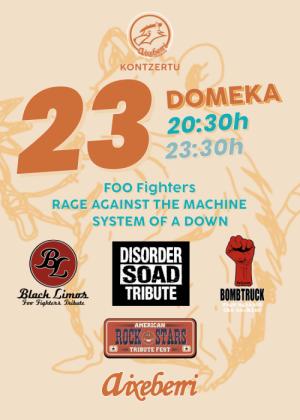 Tributos FOO FIGHTERS + RATM + SOAD