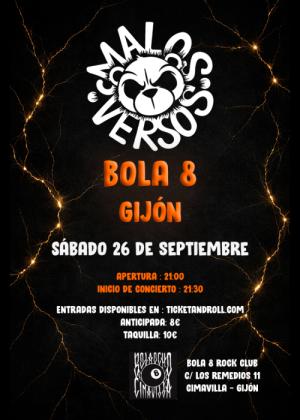 Concierto de Malos Versos en Gijón