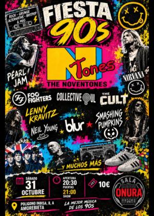 FIESTA 90's: THE NOVENTONES EN LA SALA ONURA ARETOA