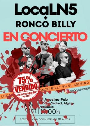 Local Numero 5 + Bronco Billy en Valencia