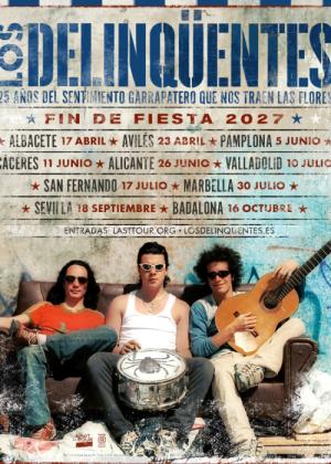 Concierto de Los Delinqüentes en Cáceres