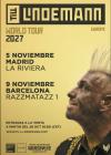 Till Lindemann en Barcelona: World Tour 2027