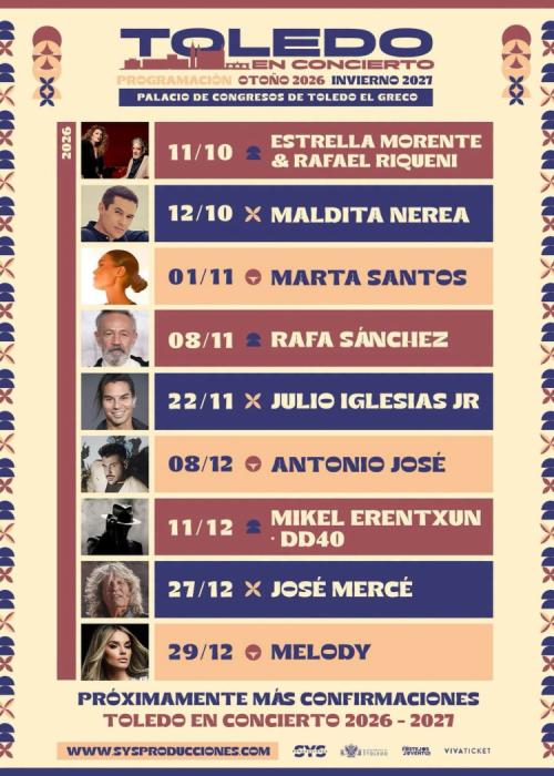 Cartel de Toledo en Concierto