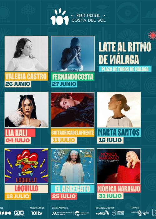 Cartel de 101 Music Festival Costa del Sol