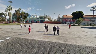 Escenario del Parque o Plaza de Santa Catalina