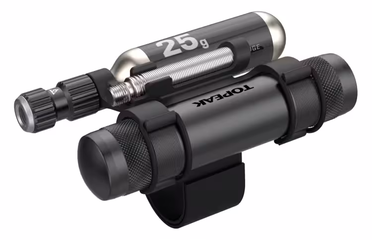 Topeak TubiPod Max CO2-Pumpe mit Tubeless-Werkzeug