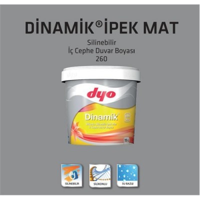 Dyo Dinamik Silikonlu İpek Mat Boya 15 L