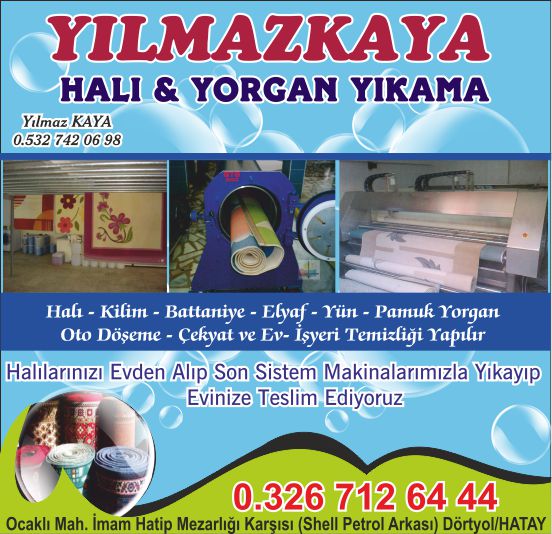 yilmazkaya hali yorgan yikama hatay