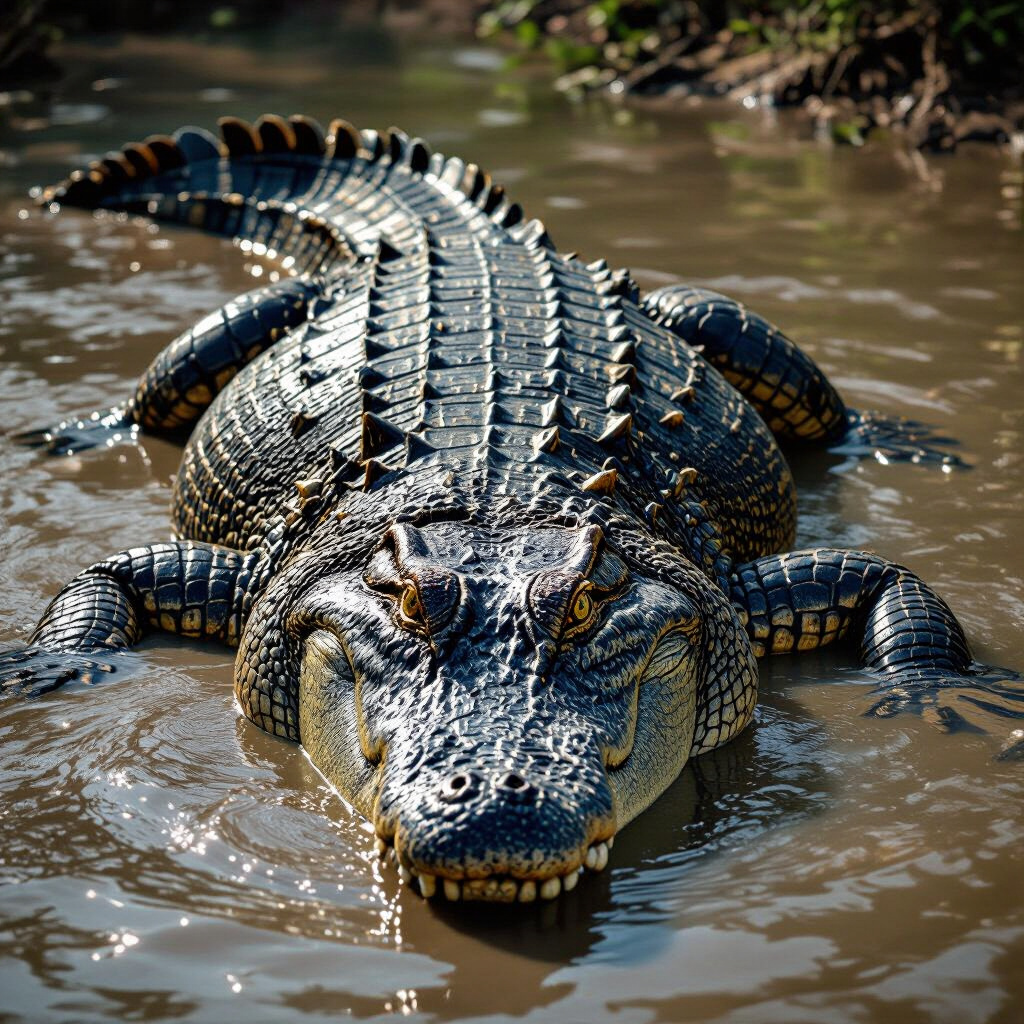 Officer retrieves crocodile with human remains in river rescue