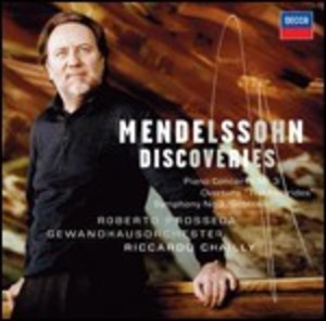 MENDELSSOHN: CONCERTO PER PIANOFORTE N.3 - SINFONIA N.3 (VERS. 1