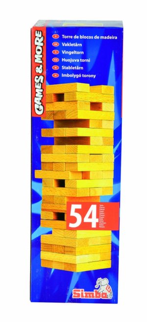 SIMBA 106125033 - GAMES AND MORE, TORRE IN LEGNO SIMBA 106125033 - GAMES AND MORE, TORRE IN LEGNO