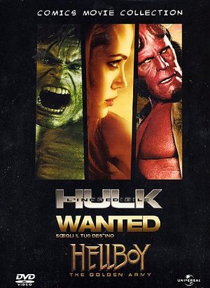 COF.COMICS-HELLBOY 2-WANTED-L'INCREDIBILE HULK (DVD) COF.COMICS-HELLBOY 2-WANTED-L'INCREDIBILE HULK (DVD)