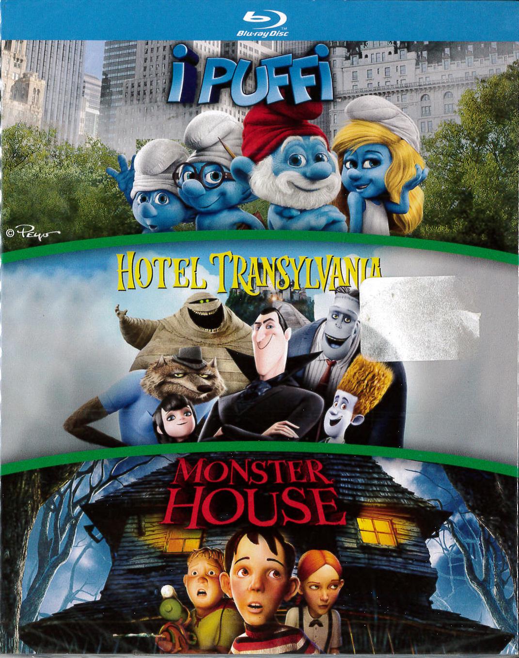 COF.I PUFFI/HOTEL TRANSYLVANIA/MONSTER HOUSE - 3 BLU-RAY