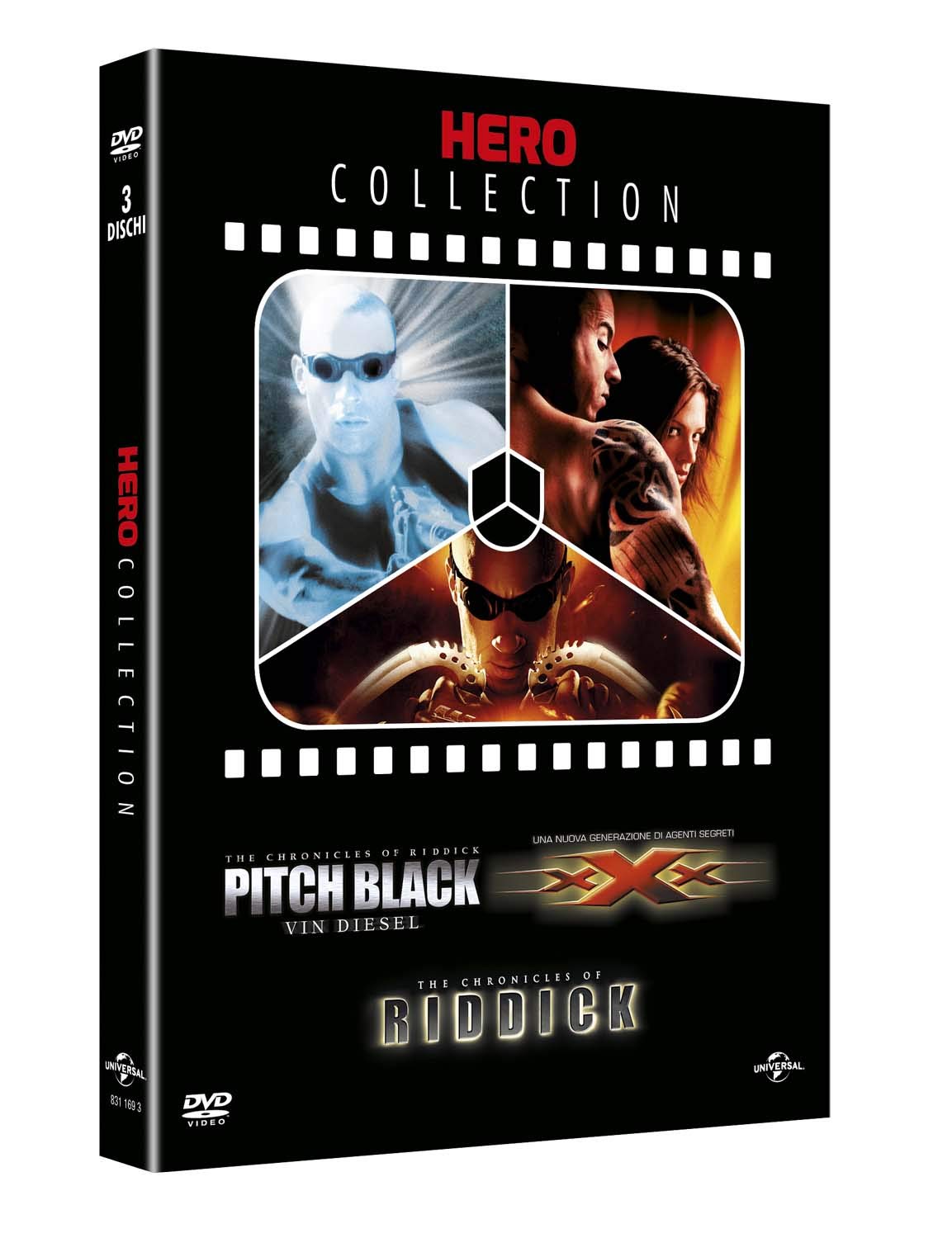 COF.HERO COLLECTION (3 DVD ) PITCH BLACK - XXX - THE CHRONICLES COF.HERO COLLECTION (3 DVD ) PITCH BLACK - XXX - THE CHRONICLES