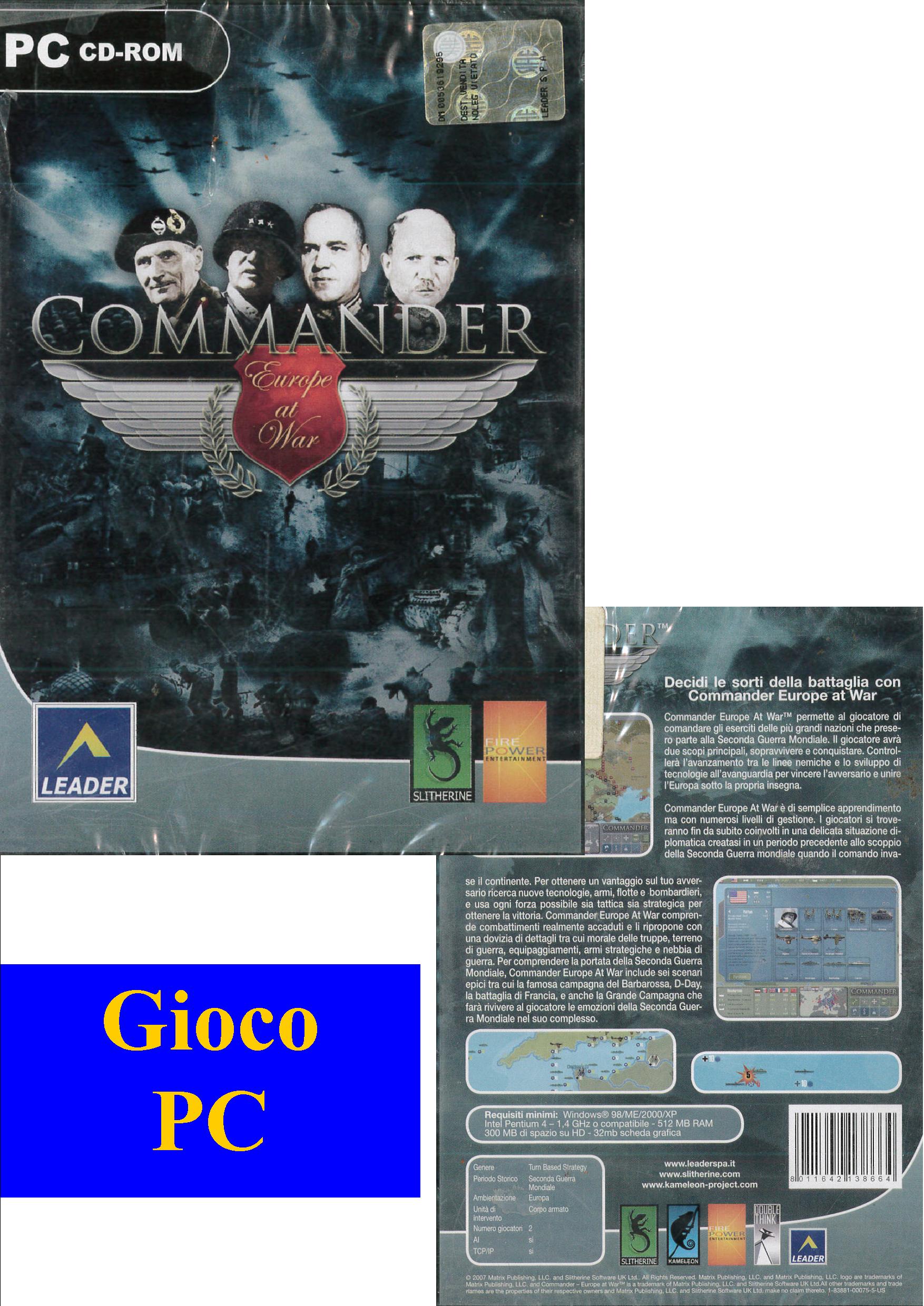 COMMANDER - GIOCO PC