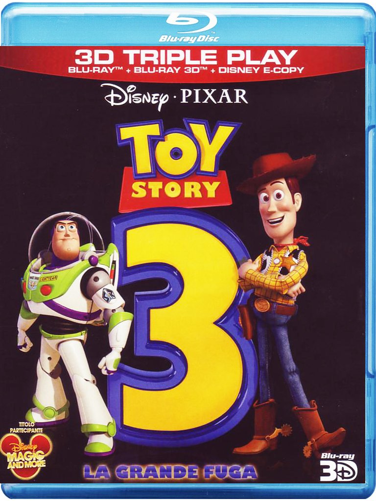 TOY STORY 3 (REAL 3D) (BLU-RAY + BLU-RAY 3D + E-COPY) - Click Image to Close