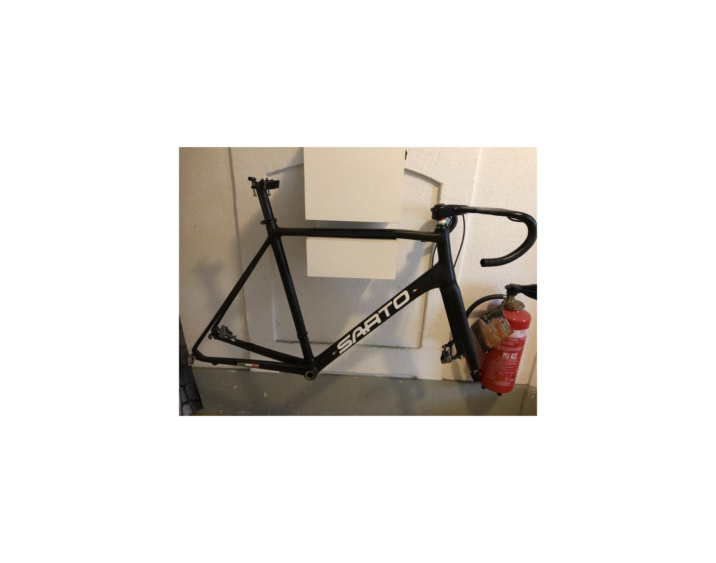 Sarto Carbon Rennrahmen, Disc, Schwarz,Rahmengrösse 56