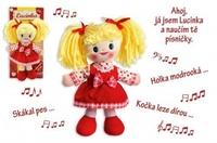 Teddies Panenka Lucinka hadrová plyš 30 cm česky zpívající