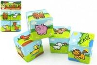 Teddies kostka moje první zvířátka 7 x 7 cm 4 ks v sáčku
