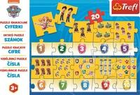 TREFL Vzdělávací puzzle Čísla Tlapková patrola 20 dílků