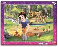 DINO Puzzle Sněhurka a zvířátka 40 dílků