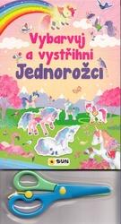 Vybarvuj a Vystřihni Jednorožci růžová