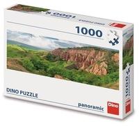 DINO Panoramatické puzzle Červená rokle 1000 dílků
