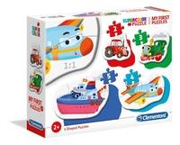 CLEMENTONI Moje první puzzle Dopravní prostředky 4v1 (2,3,4,5 dílků)