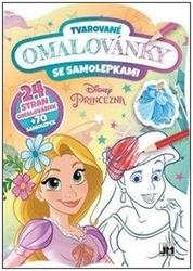 Tvarované omalovánky se samolepkami Princezny