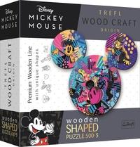 TREFL Wood Craft Origin puzzle Mickey Mouse 505 dílků