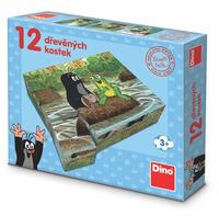 KRTEK A ZVÍŘÁTKA Dřevěné kostky