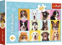 TREFL Puzzle Roztomilí pejsci 60 dílků