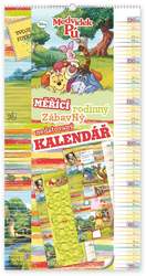 Medvídek Pú měřící kalendář - nástěnný kalendář