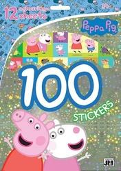 100 samolepek s omalovánkovými listy Prasátko Peppa
