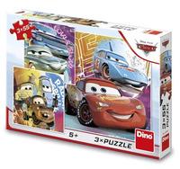 DINO Puzzle Cars: kamarádii 3x55 dílků