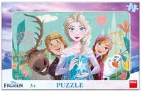 DINO Puzzle Ledové království: Rodina 15 dílků