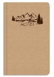 Notes prázdný A5 kraft Hory