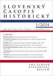 Slovenský časopis historický  1 / 2024
