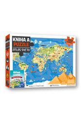 Kniha a puzzle Atlas sveta