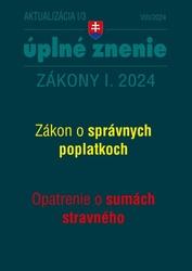 Aktualizácia I/3 2024 – daňové a účtovné zákony