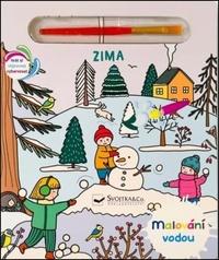 Malování vodou Zima