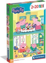 Puzzle 2x20 Prasátko Peppa 2026